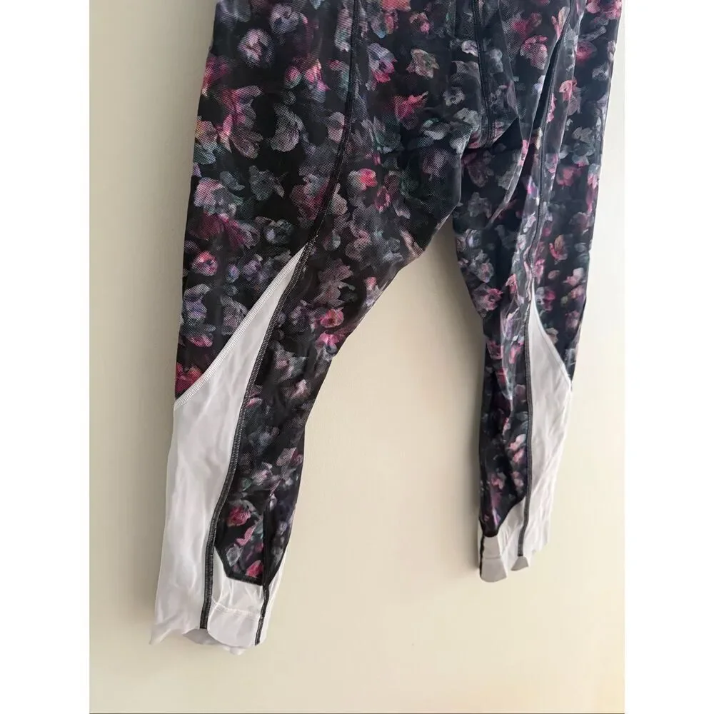 Lululemon Wunder Under Crop High-Rise, Size 14, Roll Down Scallop Full-On Luxtre